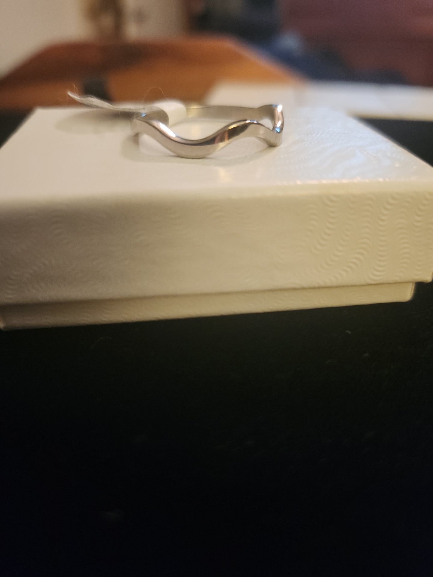 3 stainless steel rings. Size 8